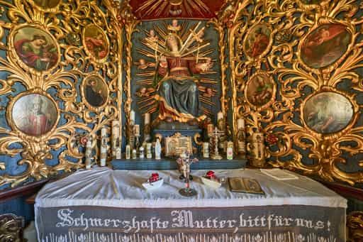 Altar der Kronwidl-Kapelle Ecksberg, Altmühldorf, Oberbayern