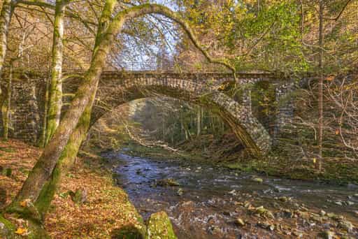 Alte Granitbahn-Brücke, Erlau Erlautal, Passau, Niederbayern