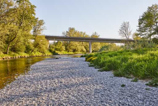 Alz Brücke Hohenwart, Emmerting, Altötting, Oberbayern