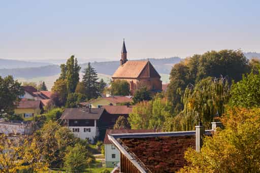 Aussicht Kirche Kronberg von Waldwunderwelt, Bad Griesbach