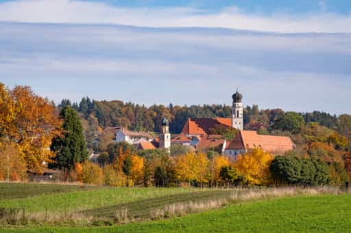 Bad Griesbach, Stadtansicht Herbst, Passau, Niederbayern