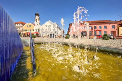 Bad Griesbach Stadtplatz Brunnen, Passau, Bäderdreieck