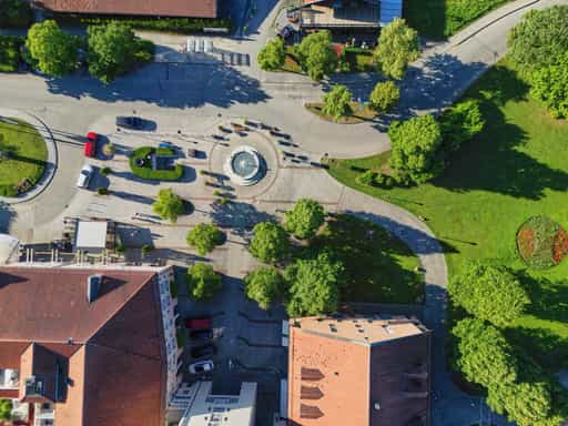 Bad Griesbach, Therme Kurplatz Brunnen, Passau, Niederbayern