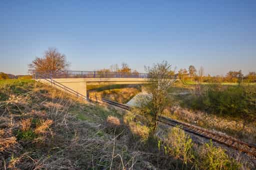 Bahnübergang Brücke Innwerk, Altötting, Oberbayern