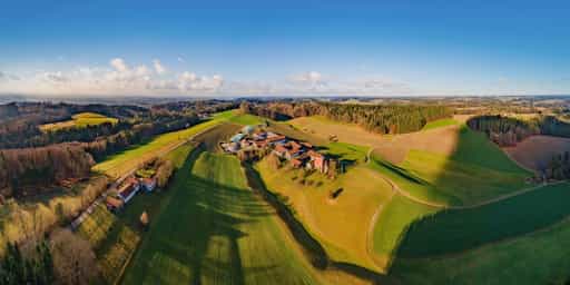Berg mit Kirche St. Veit, Reischach, Altötting, Oberbayern