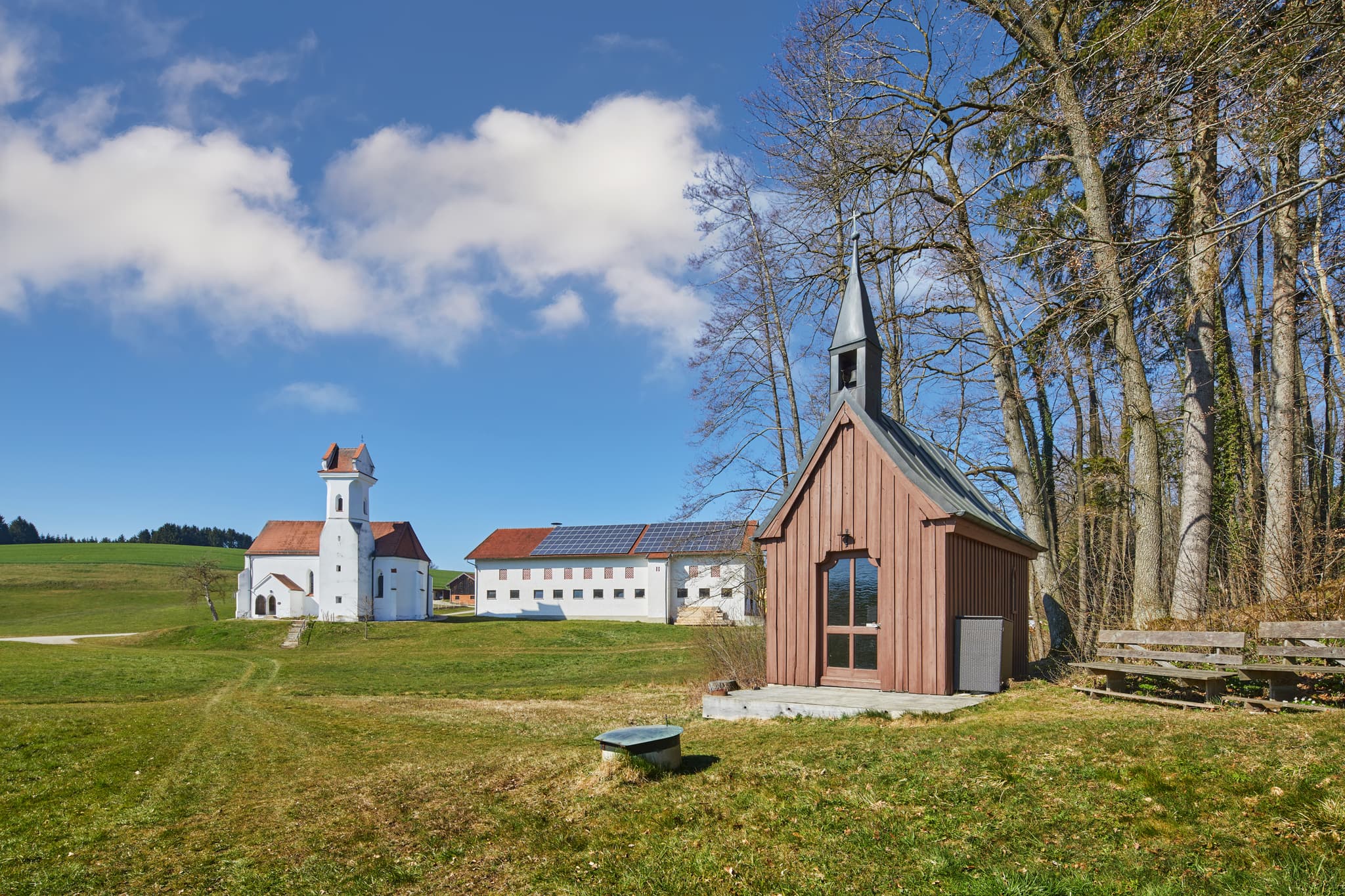 Birnbach Kirche, Erlbach, Landkreis Altötting, Oberbayern