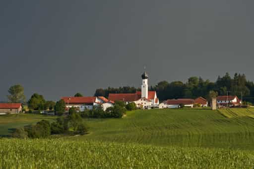 Blick nach Endlkirchen, Öging, Altötting, Oberbayern