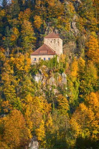 Blick nach Esternberg (A) Burg Krempelstein, Erlau, Passau
