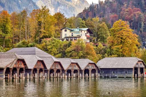 Bootshäuser Königssee, Berchtesgadener Land, Oberbayern
