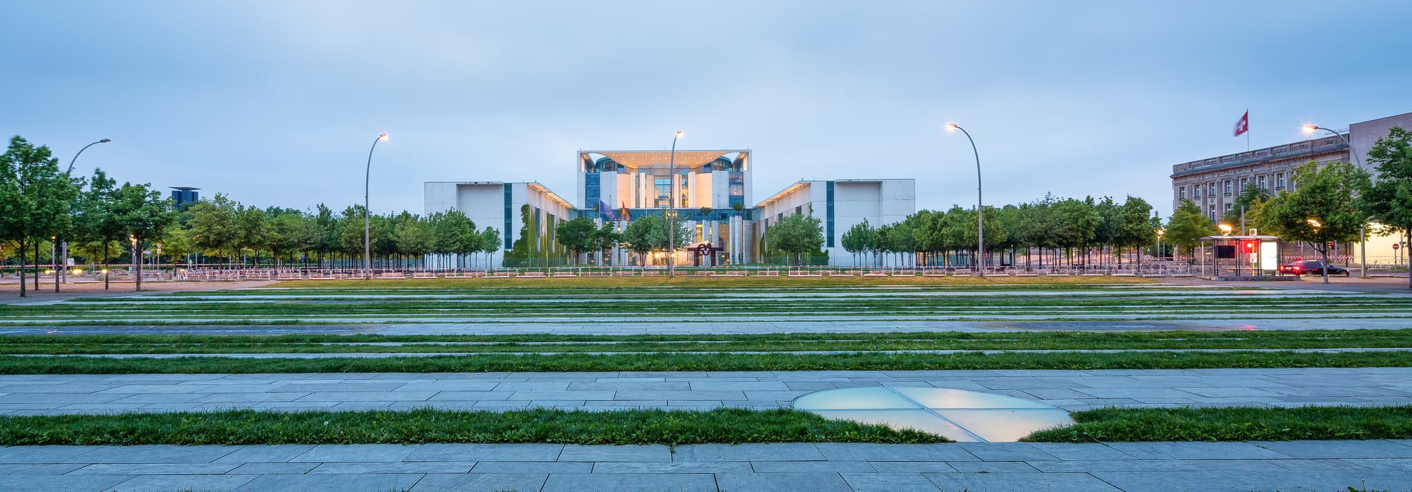 Brandenburger Tor, Berlin, Berlin, Hauptstadt, Deutschland - Abendaufnahme des Brandenburger Tors in Berlin, Deutschland. Ein Wahrzeichen der Hauptstadt Berlin, Regierungsbezirk Berlin.
