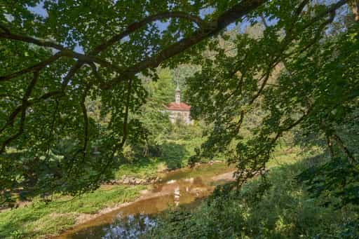 Durchblick Klausenkirche, Töging am Inn, Landkreis Altötting