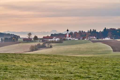 Endlkirchen aus Öging, Erlbach, Altötting, Oberbayern