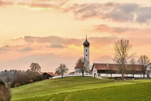 Endlkirchen aus Öging, Erlbach, Altötting, Oberbayern