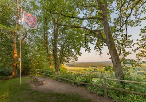 Fahne, Leonberger Aussicht, Marktl, Inn, Landkreis Altötting