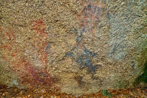 Felsenmalerei Teufelsfelsen, Waldwunderwelt, Bad Griesbach