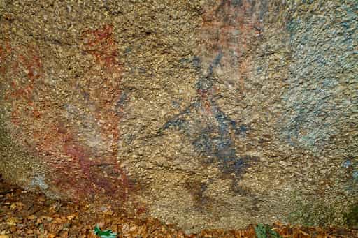 Felsenmalerei Teufelsfelsen, Waldwunderwelt, Bad Griesbach