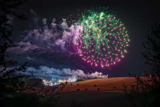 Feuerwerk Krapfhamer Fest, Bad Griesbach, Niederbayern