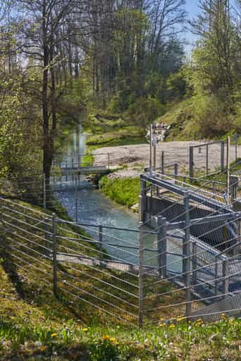 Fischtreppe Inn Kraftwerk Stammham, Altötting, Oberbayern