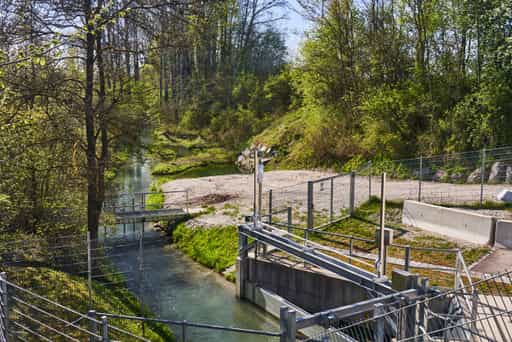 Fischtreppe Inn Kraftwerk Stammham, Altötting, Oberbayern