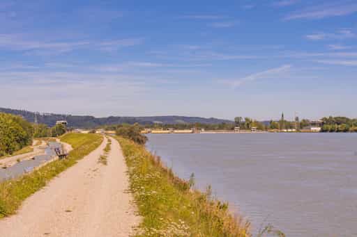 Fischwanderhilfe, Inn-Radweg am "Lago", Kirchdorf am Inn
