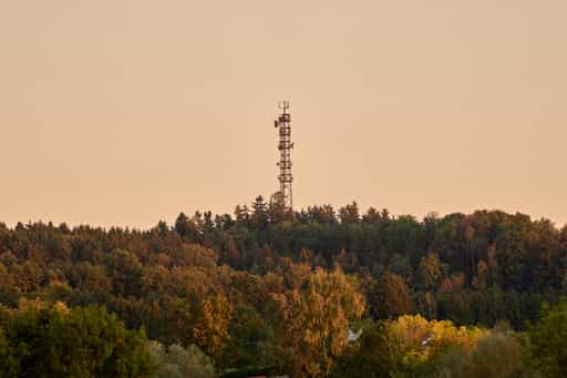 Flugplatz Postmünster Blick zum Funkturm Rottenstuben