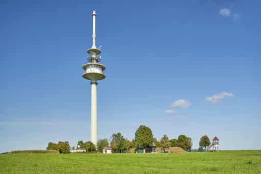 Funkturm Fernsehturm Schnaitsee Traunstein Oberbayern