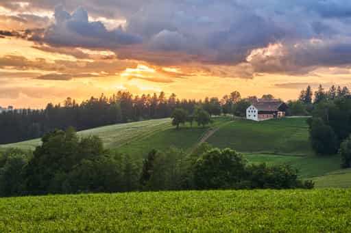 Gewitterstimmung Kienberg, Oberbayern, Inn-Salzach
