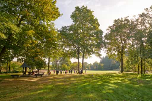 Herbst im Kurpark, Ballonplatz, Bad Griesbach, Niederbayern