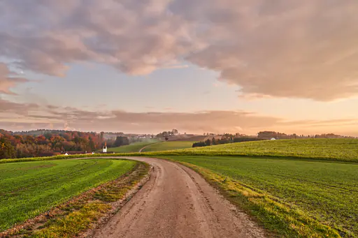 Herbstlandschaft Birnbach, Erlbach, Altötting, Oberbayern