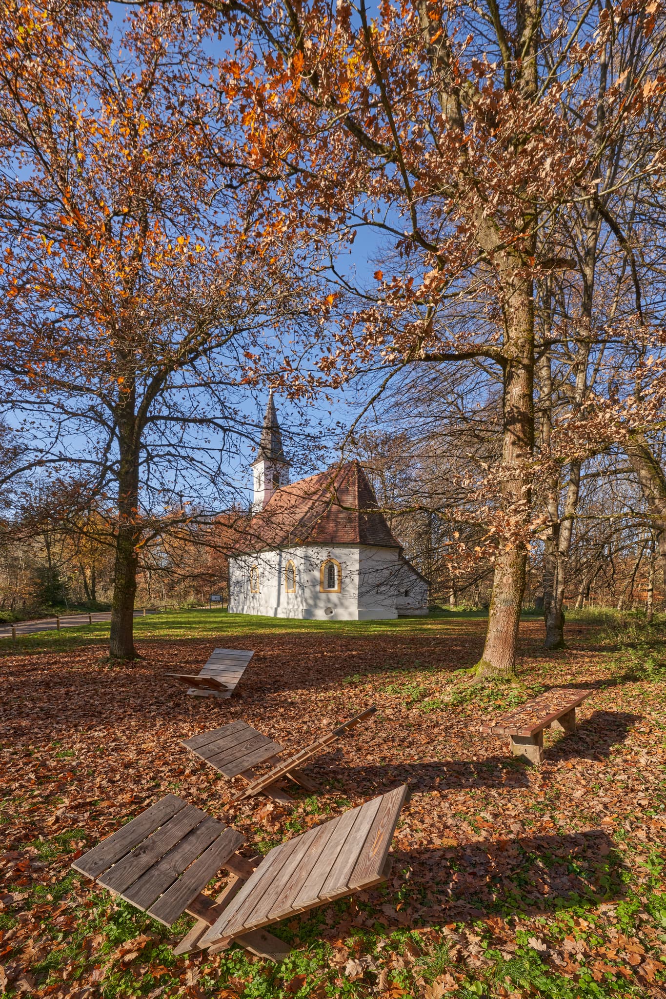 Herbststimmung Hampersberg Erharting, Mühldorf am Inn - Herbstliches Motiv am Hampersberg in Erharting, Mühldorf am Inn, Oberbayern. Eine friedliche Naturaufnahme im goldenen Licht der Region Inn-Salzach.