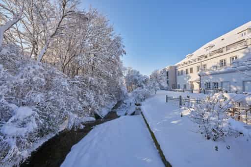 hinter Gemeinde im Winter, Reischachbach, Altötting