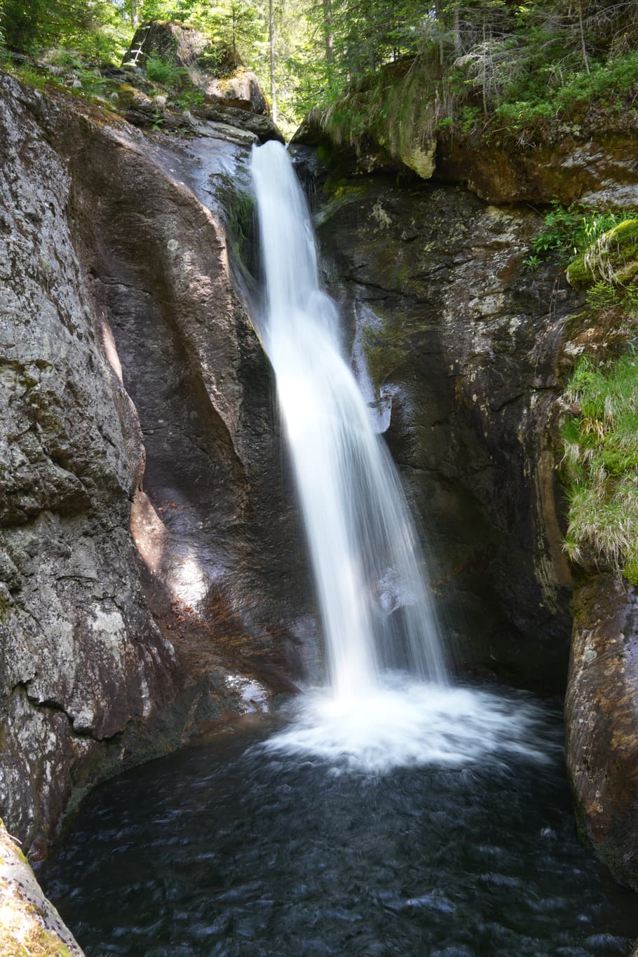 Hochfall in Bodenmais,schöner Wanderweg mit vielen motiven - Schöner Wasserfall im Herzen des Waldes, schöne nicht allzulange Wanderung mit vielen schönen Motiven 