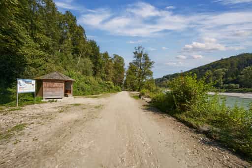 Informationshütte, Salzach bei Raitenhaslach, Altötting