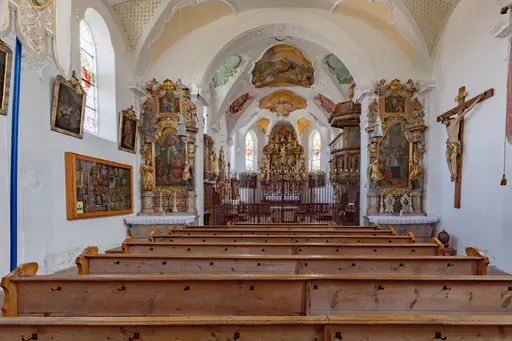Innenansicht Kirche Schildthurn, PAN, Niederbayern, Holzland