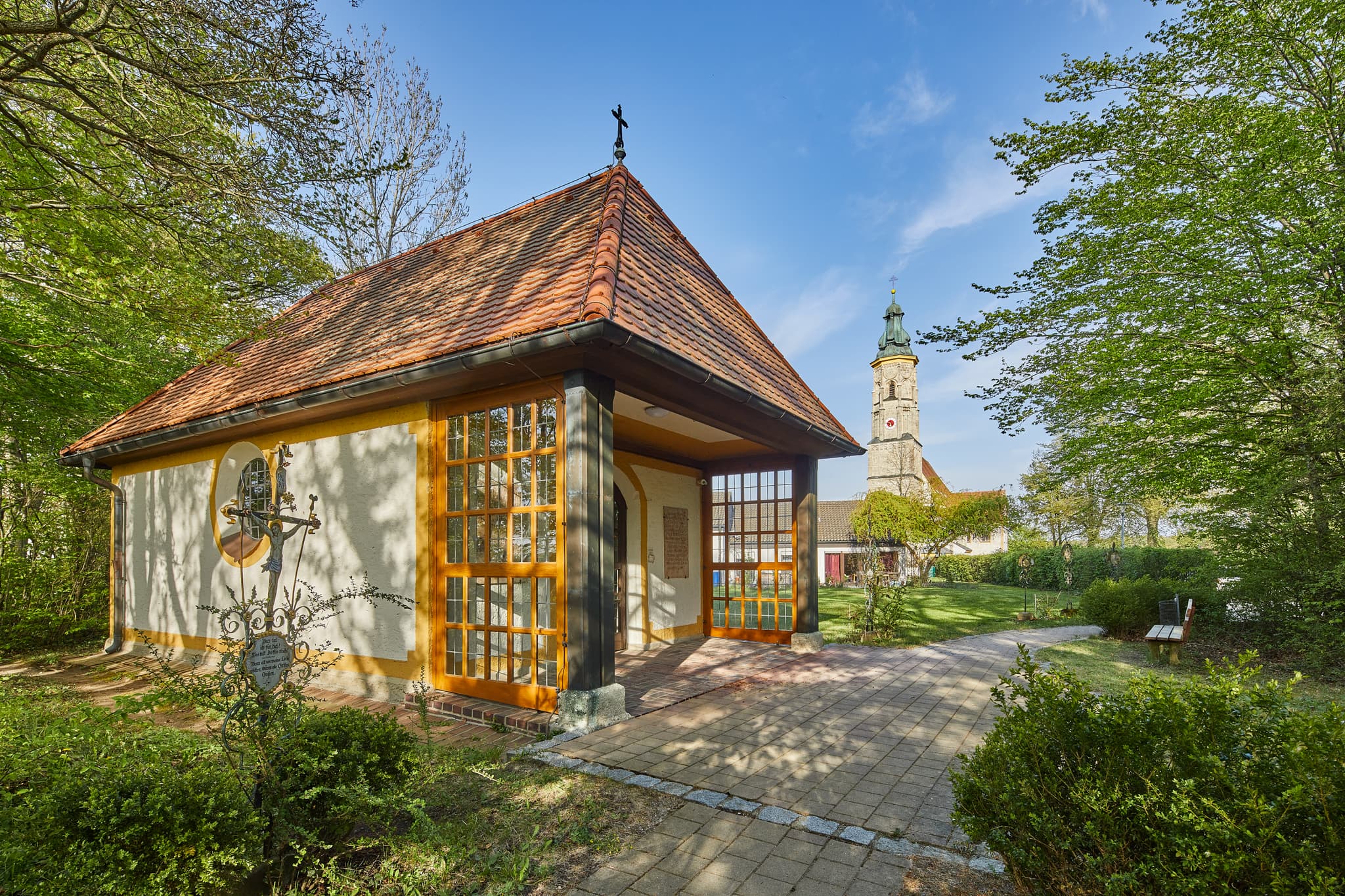 Kapelle in Margarethenberg, Hirten, Altötting, Oberbayern - Kapelle, Margarethenberg, Hirten, in Burgkirchen a.d. Alz, Landkreis Altötting, Oberbayern, Deutschland.