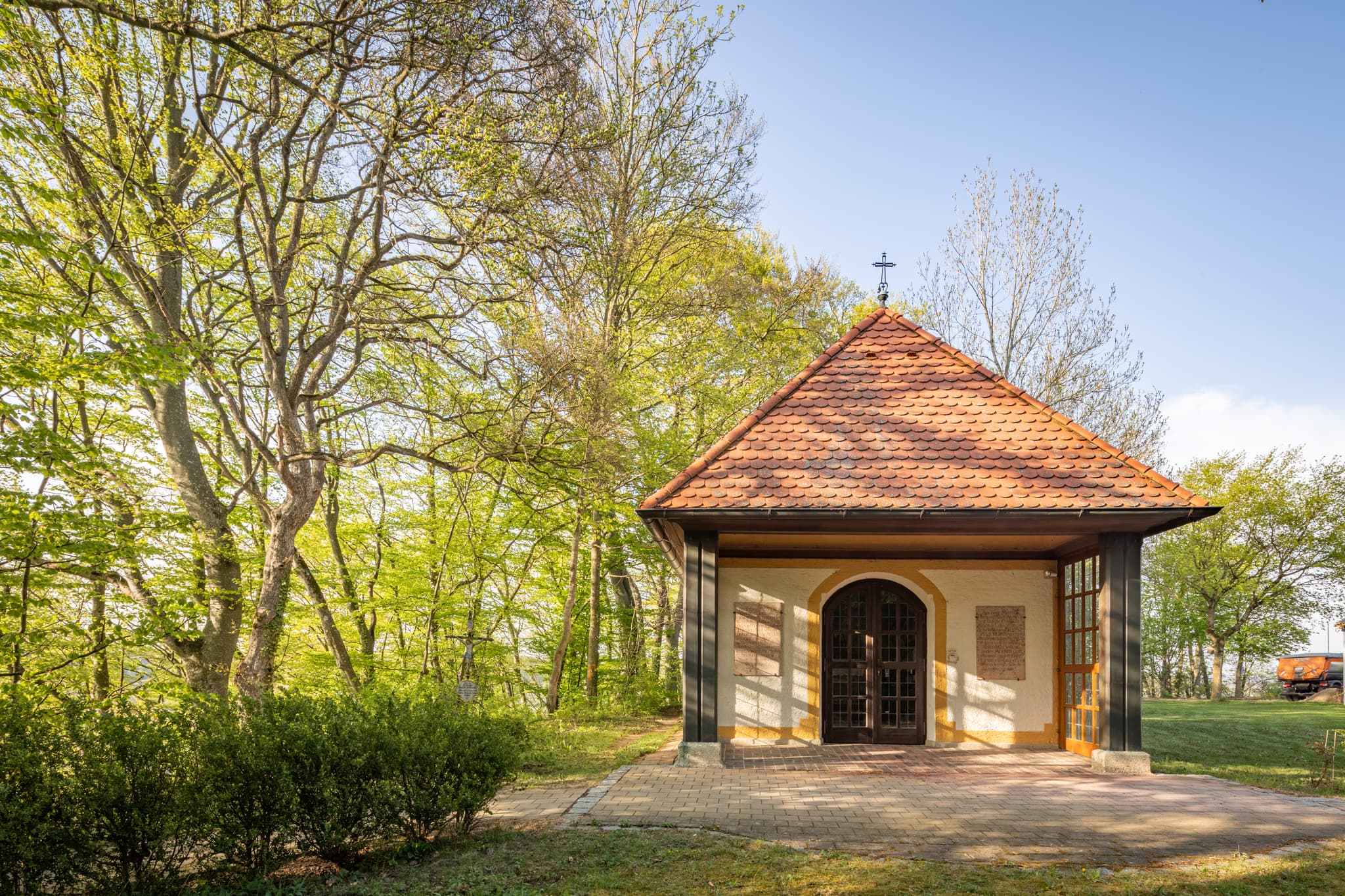 Kapelle Margarethenberg, Hirten, Burgkirchen, Oberbayern - Die Kapelle auf Margarethenberg, Hirten, Burgkirchen, Landkreis Altötting, Oberbayern, Region Inn-Salzach