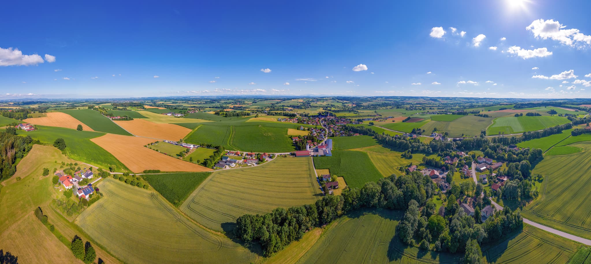 Karpfham Luftbild Bad Griesbach, Passau, Bäderdreieck - Luftbild von Karpfham und Bad Griesbach im Landkreis Passau, Niederbayern, Deutschland. Die Region Bäderdreieck zeigt sich von ihrer schönsten Seite.