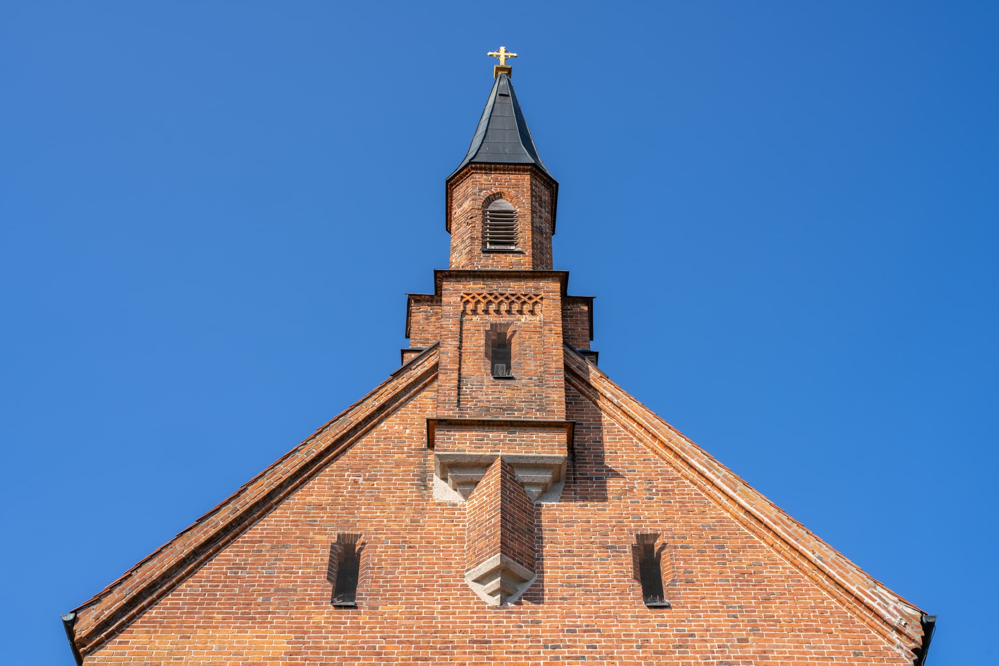 Kirche Maria Schutz der Christen, Kronberg, Bad Griesbach - Backsteinkirche Maria Schutzder Christen in Kronberg, Bad Griesbach, Passau, Niederbayern, Deutschland. Kronberger Kirche