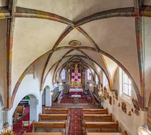 Kirche Perach, Inn-Salzach, Oberbayern: Innenansicht