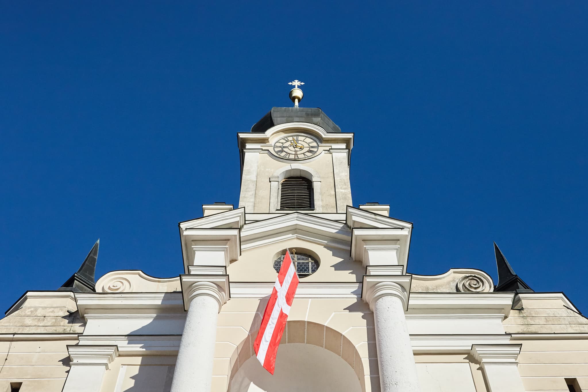 Klosterkirche Raitenhaslach, Burghausen, Altötting - Die Klosterkirche St. Georg und Pankratius in Raitenhaslach, Burghausen, Landkreis Altötting, Inn-Salzach, Oberbayern, Deutschland.