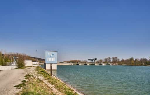 Kraftwerk am Inn, Stammham, AÖ, Oberbayern, Inn-Salzach