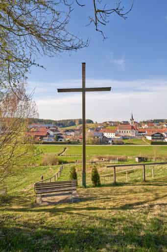 Kreuzweg Erlbach, Altötting, Oberbayern, Inn-Salzach