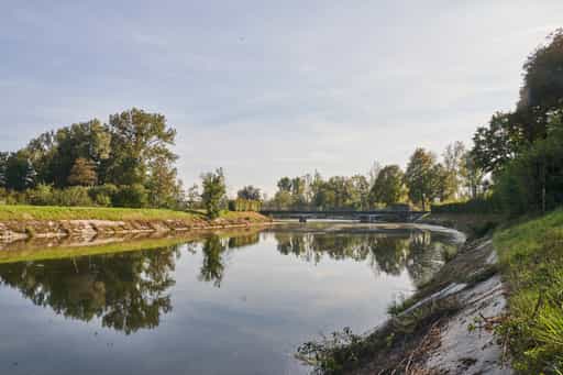 Landschaftsbild aus Kronberg Isen, Altötting, Oberbayern