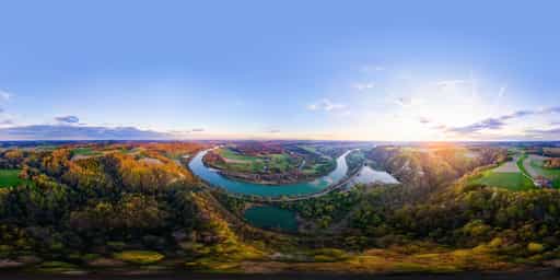 Leonberg Aussicht, Marktl, Landkreis Altötting, Inn-Salzach – 360° Panorama