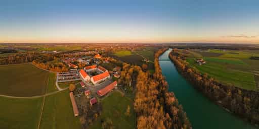 Luftaufnahme Ecksberg, Mühldorf, Oberbayern, Inn-Salzach