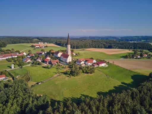 Luftaufnahme Schildthurn, PAN, Niederbayern, Holzland