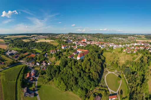 Luftbild Bad Griesbach, Schloss, Passau, Niederbayern