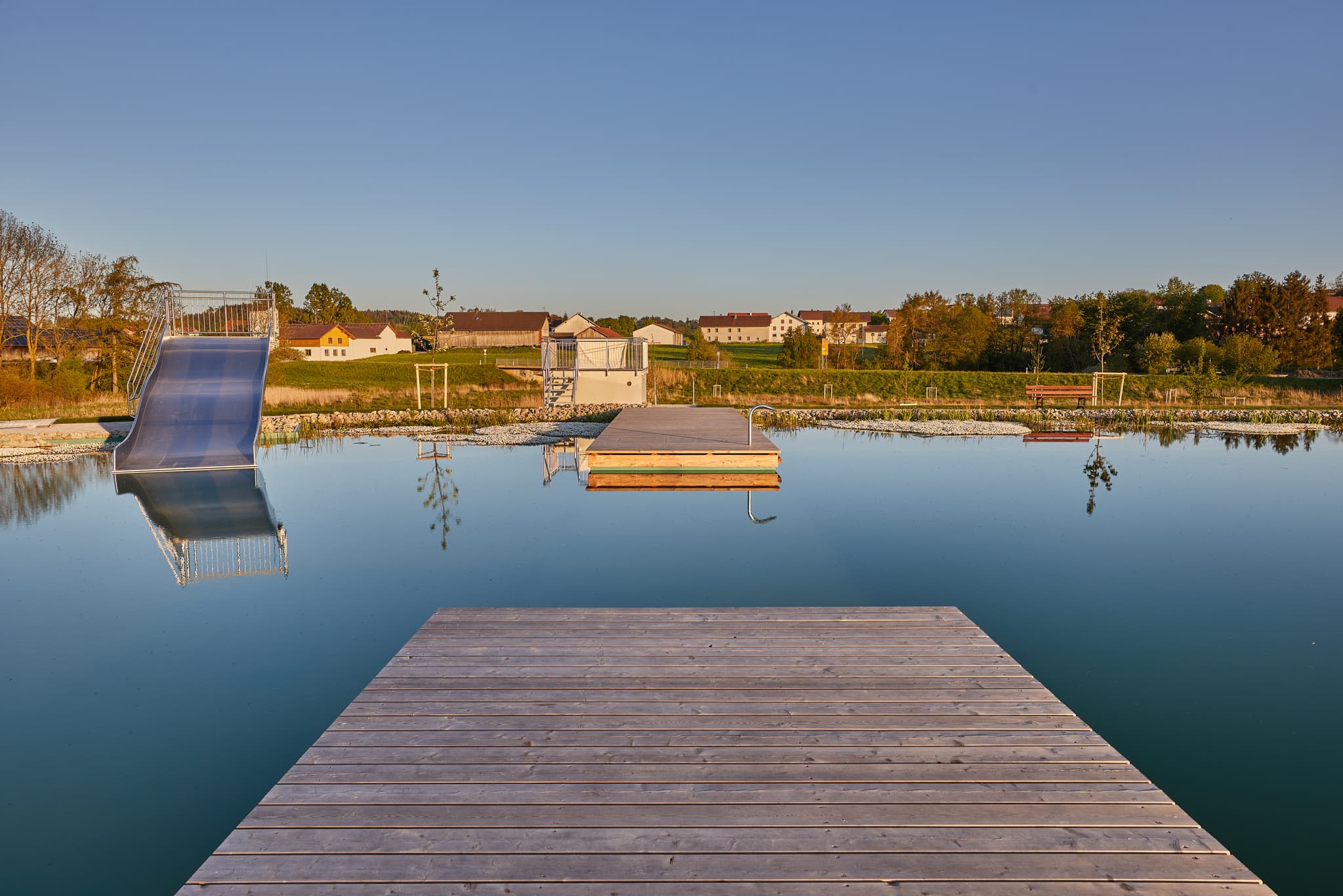 Naturbad am Wassergarten, Mitterskirchen, Niederbayern