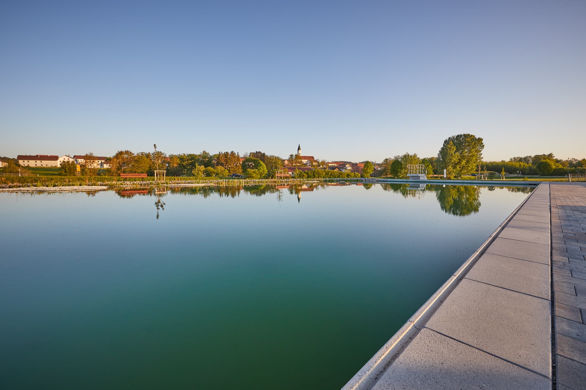 Naturbad am Wassergarten, Mitterskirchen, Niederbayern