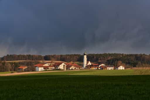 Ortsansicht Endlkirchen, Erlbach, Altötting, Oberbayern
